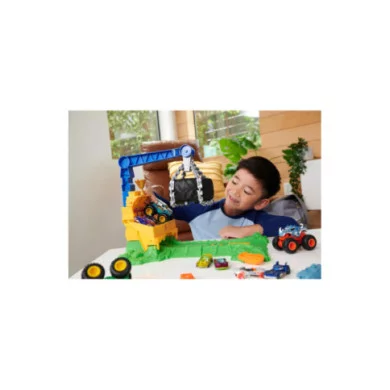 Hot Wheels Monster Trucks Sfida Demolizione del Carico Rhinomite HTP18