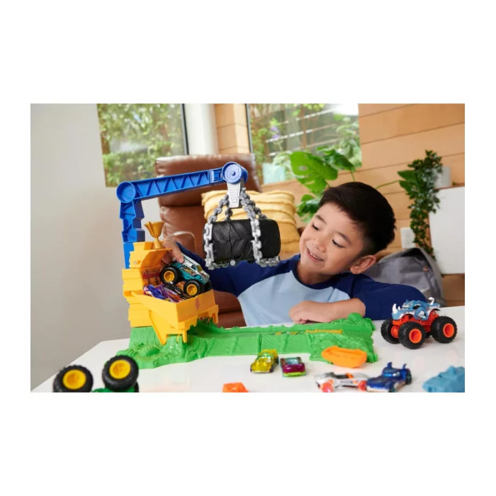 Hot Wheels Monster Trucks Sfida Demolizione del Carico Rhinomite HTP18