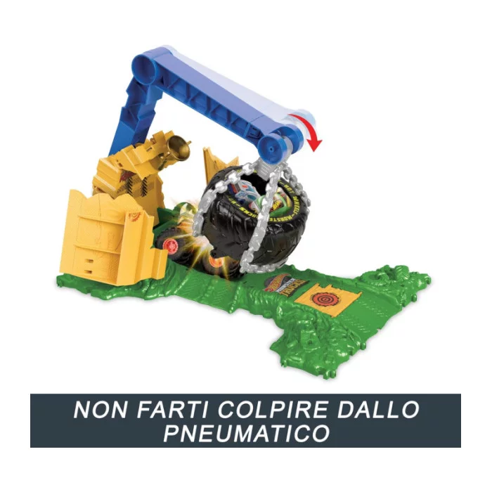 Hot Wheels Monster Trucks Sfida Demolizione del Carico Rhinomite HTP18