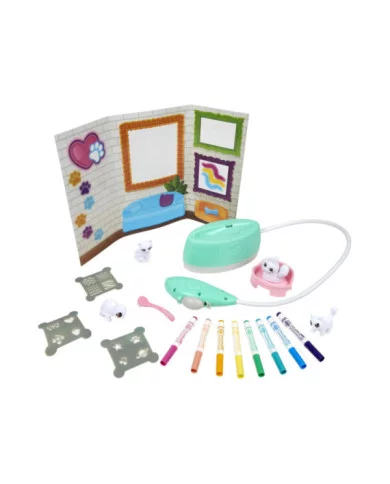 Washimals Pets Spray Boutique Set attività Colora Lava Ricolora con 4 Cuccioli Crayola