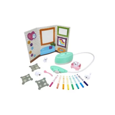 Washimals Pets Spray Boutique Set attività Colora Lava Ricolora con 4 Cuccioli Crayola