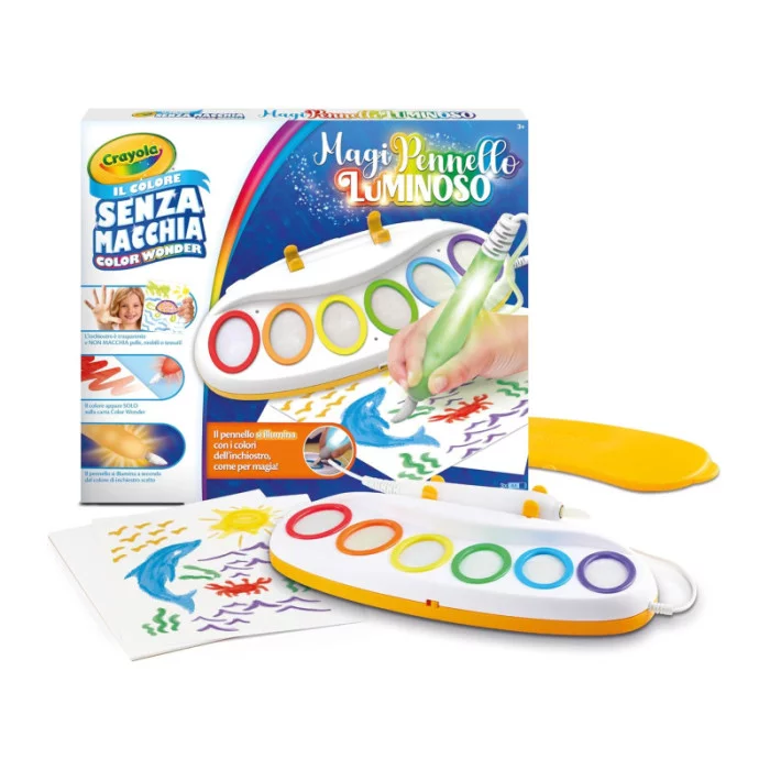 Color Wonder MagiPennello Luminoso Magic Light Brush CRAYOLA