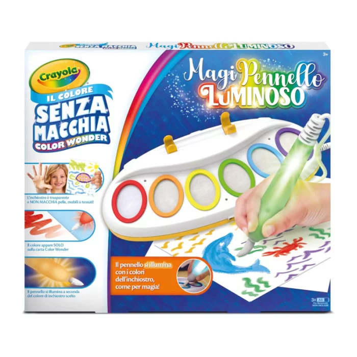 Color Wonder MagiPennello Luminoso Magic Light Brush CRAYOLA