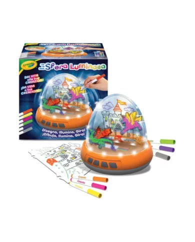 Sfera Luminosa Set Motorizzato con Luci e Movimento per Creare Disegni su Due Livelli CRAYOLA