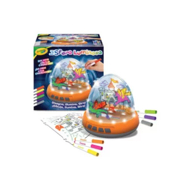 Sfera Luminosa Set Motorizzato con Luci e Movimento per Creare Disegni su Due Livelli CRAYOLA