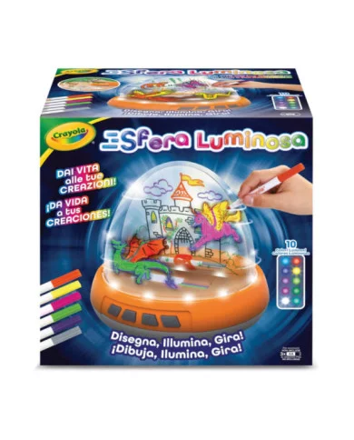 Sfera Luminosa Set Motorizzato con Luci e Movimento per Creare Disegni su Due Livelli CRAYOLA