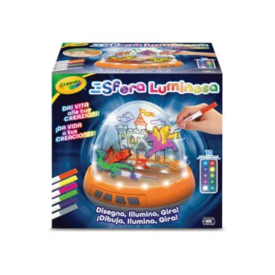 Sfera Luminosa Set Motorizzato con Luci e Movimento per Creare Disegni su Due Livelli CRAYOLA