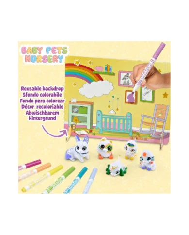 Washimals Pets Baby Pets Nursery Set con 5 Cuccioli