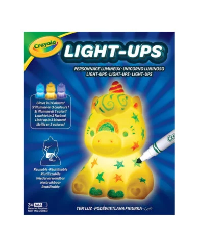 CRAYOLA Illumina: Unicorno, lavabile, luce notturna a forma di unicorno