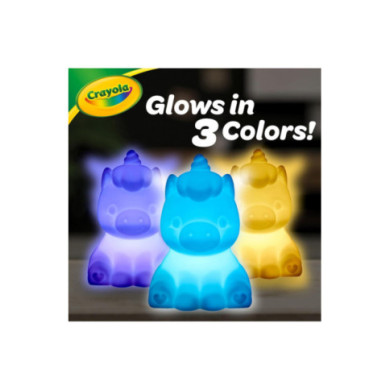 CRAYOLA Illumina: Unicorno, lavabile, luce notturna a forma di unicorno