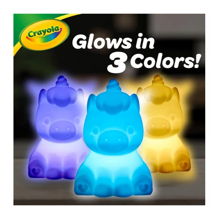 CRAYOLA Illumina: Unicorno, lavabile, luce notturna a forma di unicorno