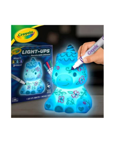 CRAYOLA Illumina: Unicorno, lavabile, luce notturna a forma di unicorno