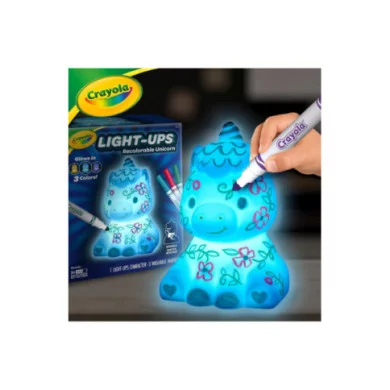 CRAYOLA Illumina: Unicorno, lavabile, luce notturna a forma di unicorno