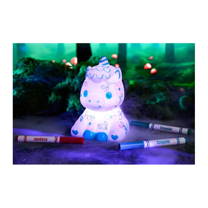 CRAYOLA Illumina: Unicorno, lavabile, luce notturna a forma di unicorno