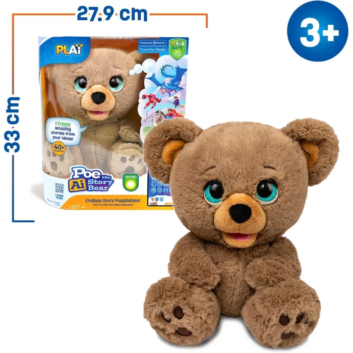 Poe l'Orso Crea Storie Peluche Orso Dotato di intelligenza artificiale Giochi Preziosi