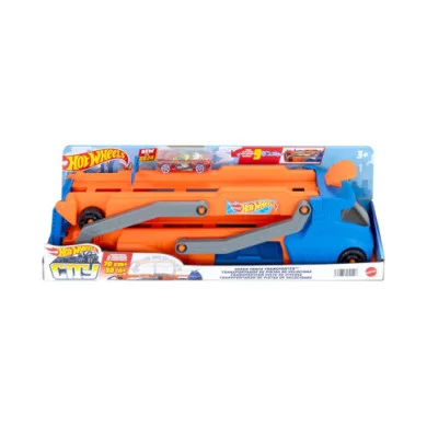 Hot Wheels - Trasportatore con Pista Super velocità HYT83
