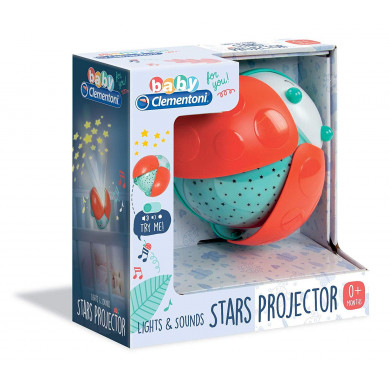 Dolce Proiettore Coccinella Baby for You Light & Sounds Stars Clementoni 17265