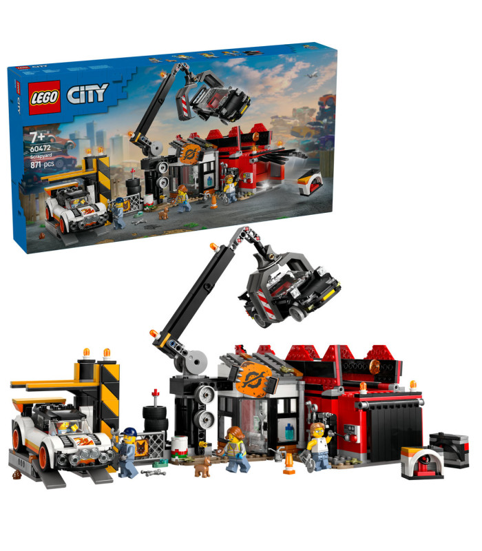 LEGO City 60472 Sfasciacarrozze con Auto, Giocattolo con