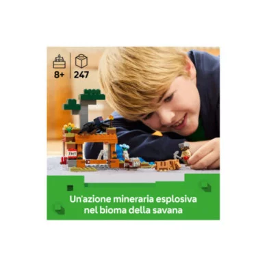 LEGO Minecraft 21269 Spedizione nella Miniera dell’Armadillo, Gioco per Bambini 8+ con Personaggi, Armi Giocattolo e Funzioni