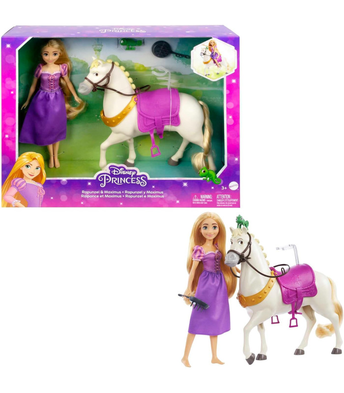 Rapunzel e Maximus, con Pascal HLW23 Mattel