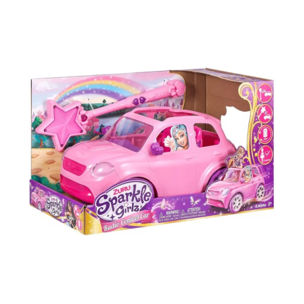 Auto Sparkle Girls Radiocomandata con Bacchetta Magica – Rotazione 360° e Portata 20 m, 3+ anni