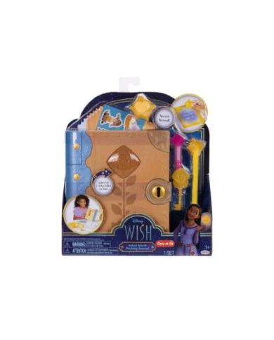Disney Wish Diario Segreto di Asha con Suoni, Luci, Pennarelli Magici e Adesivi – 3+ Anni