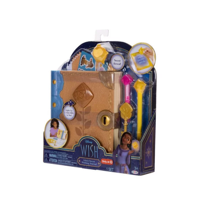Disney Wish Diario Segreto di Asha con Suoni, Luci, Pennarelli Magici e Adesivi – 3+ Anni