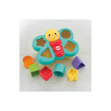 Fisher-Price Farfalla Cercaforme – Gioco Educativo con 6 Blocchi Colorati per Bambini dai 6 Mesi in su