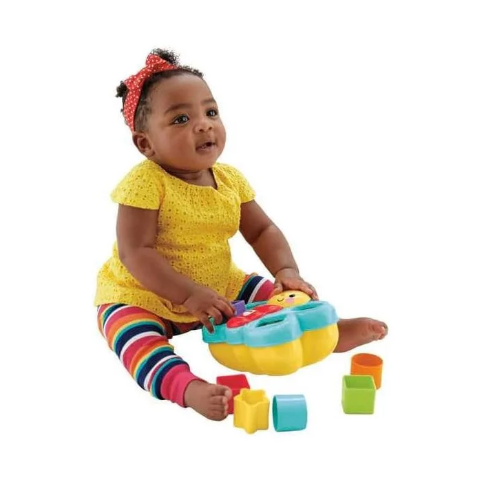 Fisher-Price Farfalla Cercaforme – Gioco Educativo con 6 Blocchi Colorati per Bambini dai 6 Mesi in su
