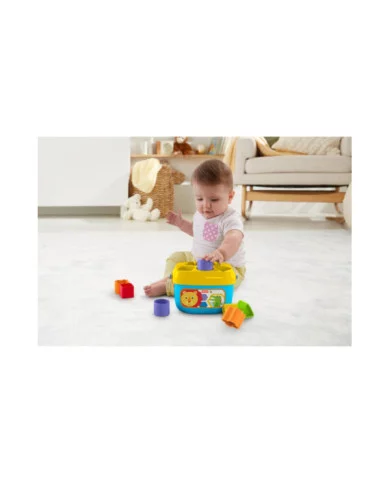 Fisher-Price Secchiello Blocchi Assortiti – 10 Forme Colorate da Impilare e Inserire – Gioco Educativo 6+ Mesi