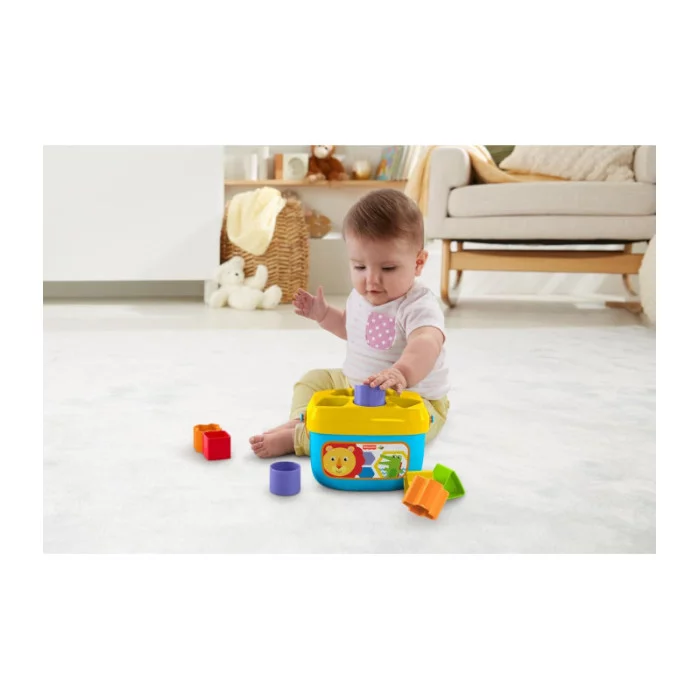 Fisher-Price Secchiello Blocchi Assortiti – 10 Forme Colorate da Impilare e Inserire – Gioco Educativo 6+ Mesi