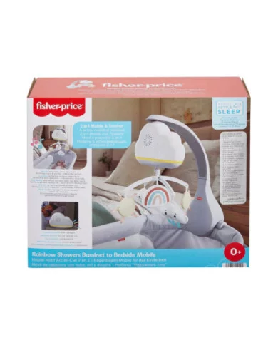 Fisher-Price Giostrina Dolce Arcobaleno – Musica, Luci e Nuvolette per Culla Neonati 0+ Mesi – Unità Rilassante HBP40