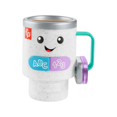 Fisher-Price Tazza Ridi & Impara – Giocattolo Interattivo con Luci, Suoni e Canzoni Educative – 6+ Mesi