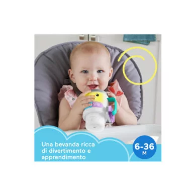 Fisher-Price Tazza Ridi & Impara – Giocattolo Interattivo con Luci, Suoni e Canzoni Educative – 6+ Mesi