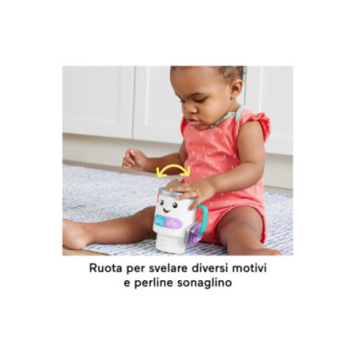 Fisher-Price Tazza Ridi & Impara – Giocattolo Interattivo con Luci, Suoni e Canzoni Educative – 6+ Mesi