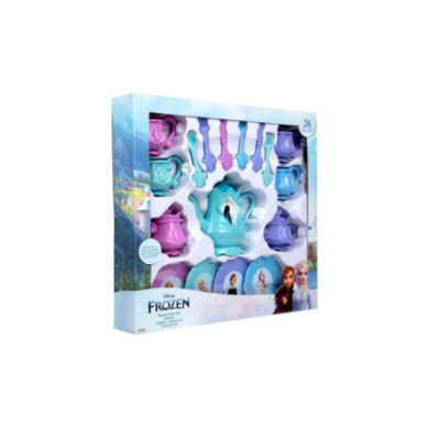 Disney Frozen 2 Set da Tavola Giocattolo 26 Pezzi – Piatti, Tazze, Teiera e Posate