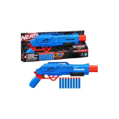 Nerf Alpha Strike Big Cat DB-2 Blaster a Doppia Canna – Spara 2 Freccette con 8 Colpi Nerf Elite Inclusi