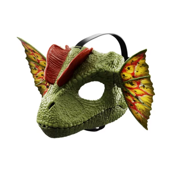 Jurassic World Maschera Dilofosauro – Con Suoni, Spruzzo d’Acqua e Cinghia Regolabile, per Bambini 4+ Anni
