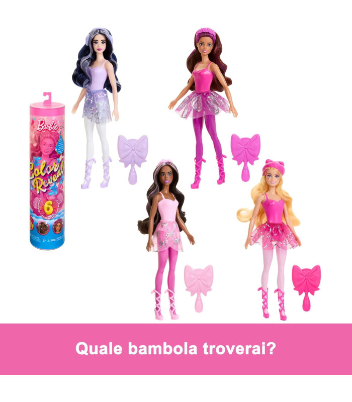 Barbie Color Reveal Ballerina con sorprese e effetto cambia