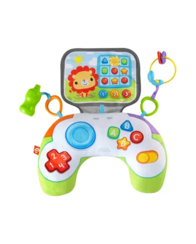 Fisher-Price Cuscino Baby Gamer sensoriale con 2 giochi agganciabili – Per neonati 0+ mesi, lavabile