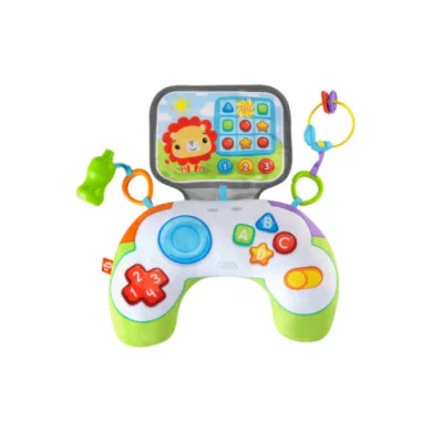 Fisher-Price Cuscino Baby Gamer sensoriale con 2 giochi agganciabili – Per neonati 0+ mesi, lavabile