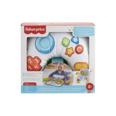 Fisher-Price Cuscino Baby Gamer sensoriale con 2 giochi agganciabili – Per neonati 0+ mesi, lavabile