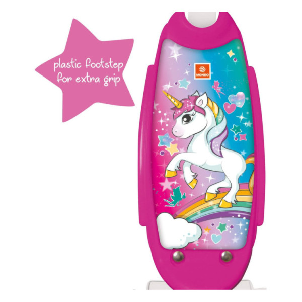 Monopattino 3 Ruote Unicorno per Bambini da 2 Anni – Manubrio Regolabile, Robusto e Sicuro