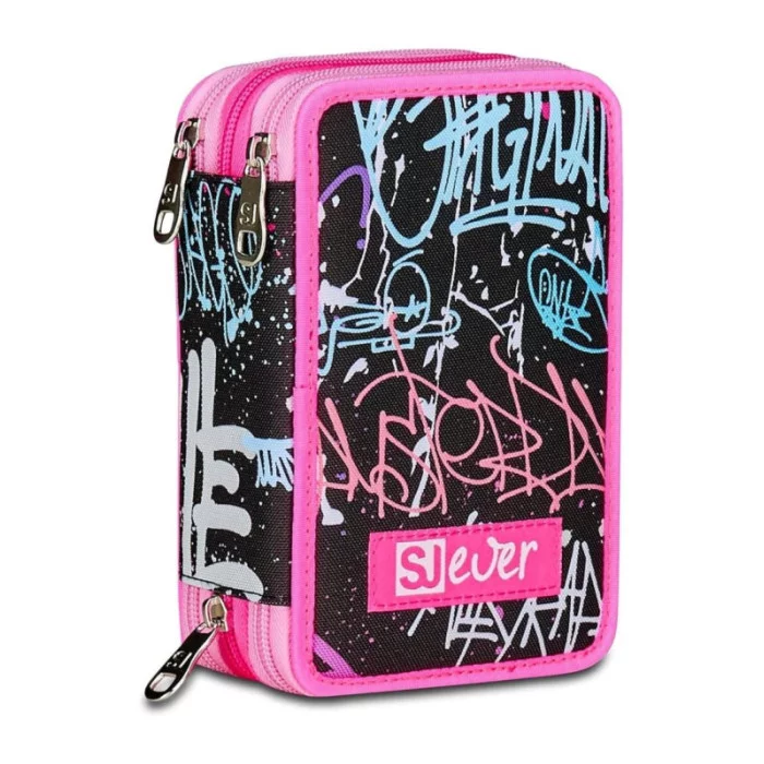 Astuccio Zhufas Per Ragazze - 3 Compartimenti, Design Beige, Per Scuola E Ufficio - Foto 4