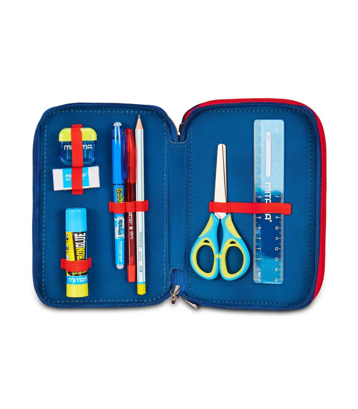 Astuccio Minnie Mouse - 3 Zip - Con 43 Accessori: Matite, Pennarelli, Forbici - Per Scuola E Divertimento - Foto 2