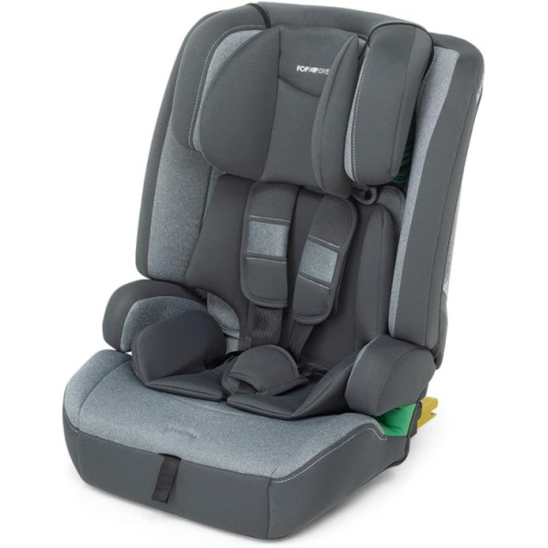 Seggiolino Auto Foppapedretti Street I-Size, 76-150 cm, 15 mesi-12 anni, ISOFIX/Dual Fix, Protezione Laterale, Silver