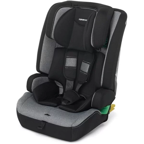 Seggiolino Auto Foppapedretti Street I-Size, 76-150 cm, 15 mesi-12 anni, ISOFIX/Dual Fix, Protezione Laterale, Carbon