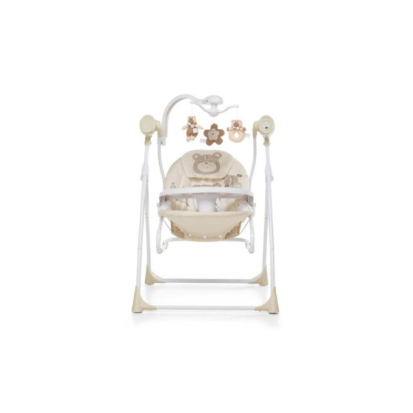 Sdraietta Altalena Foppapedretti Carillon, Musicale, Timer, Vibrazione, Peluche e Luci, 74x67x94,5 cm, Augh