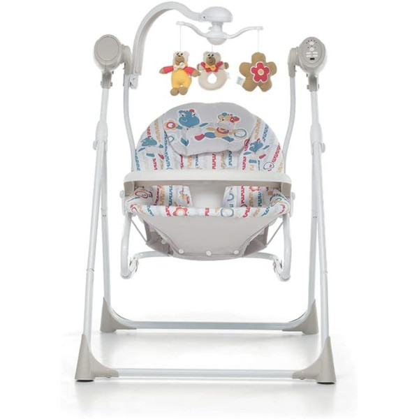 Sdraietta Altalena Foppapedretti Carillon, 0-9 kg, 16 Melodie, Vibrazione, Timer, Giostrina e Telecomando, Circus