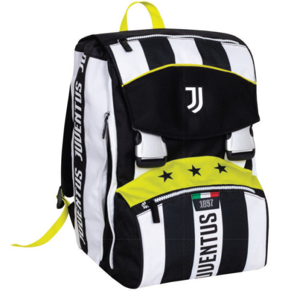 Zaino scuola Seven sdoppiabile Big Juventus 27L con tasca porta borraccia, schienale preformato e spallacci imbottiti